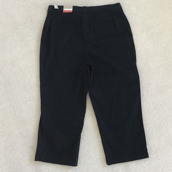 Croft & Barrow black size 10 crop stretch pants - Picture 2 of 6